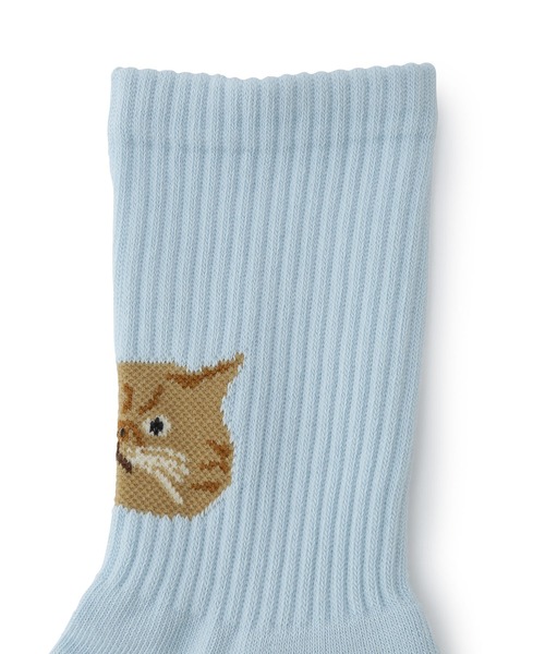 ROSTER SOX(ロスターソックス)の「ROSTER SOX CAT(ソックス/靴下・メンズ・ホワイト/サックスブルー・FREE)」の7枚目の写真