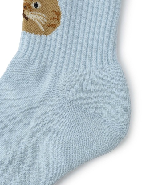 ROSTER SOX(ロスターソックス)の「ROSTER SOX CAT(ソックス/靴下・メンズ・ホワイト/サックスブルー・FREE)」の8枚目の写真