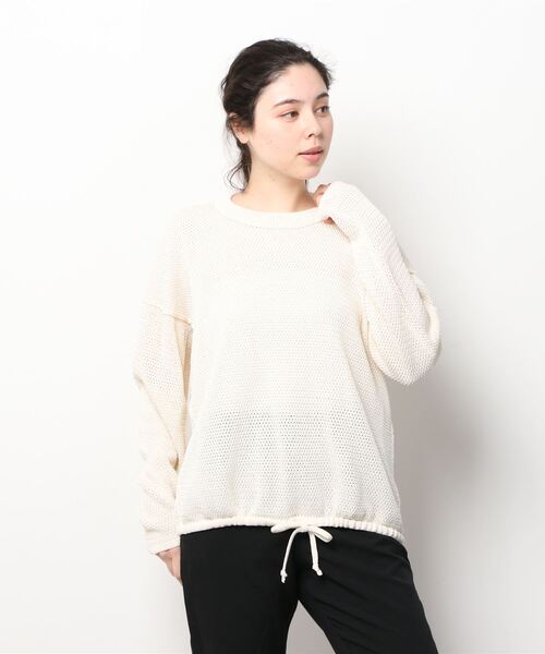 RITO（リト）の「rito structure OVER SIZE MESH KNIT（ニット/セーター・レディース・ホワイト・1）」の5枚目の写真