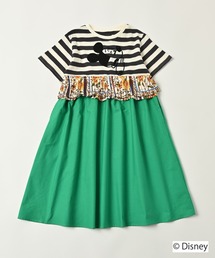 【Disney】ミッキーマウス/ウエストプリーツワンピース