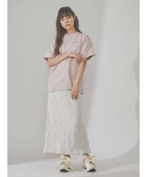 merry jenny（メリージェニー）の「シアーニットラメメロウスカート（スカート・レディース・ブラック/アイボリー・FREE）」の19枚目の写真