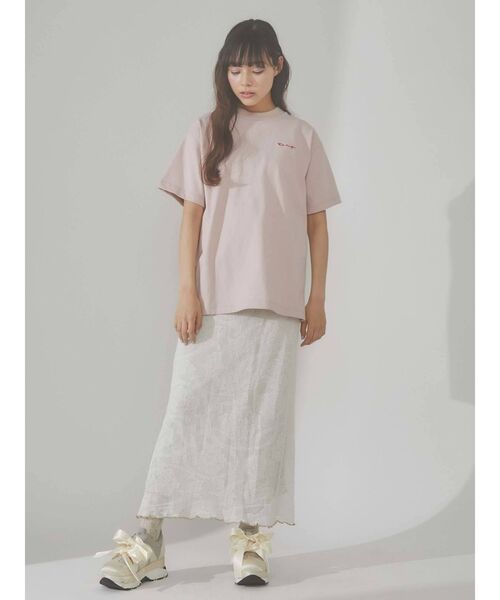 merry jenny（メリージェニー）の「シアーニットラメメロウスカート（スカート・レディース・ブラック/アイボリー・FREE）」の4枚目の写真