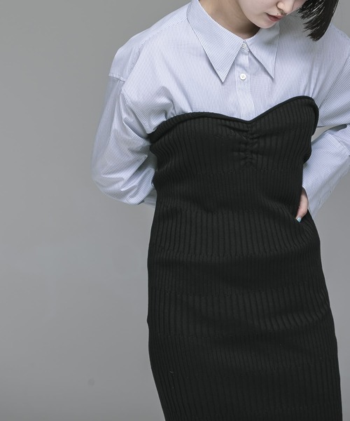 URBAN RESEARCH（アーバンリサーチ）の「ambiguous　2way Onepiece（ワンピース・レディース・オフホワイト/ブラック・FREE）」の3枚目の写真