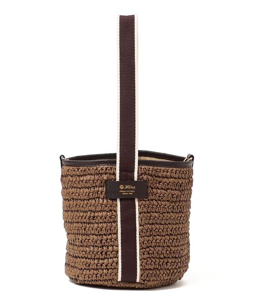 folna(フォルナ)の「【SHIPS any別注】Folna: ペーパー ワンハンドル バッグ◇(トートバッグ・レディース・ブラウン/ベージュ・ONE SIZE)」の3枚目の写真