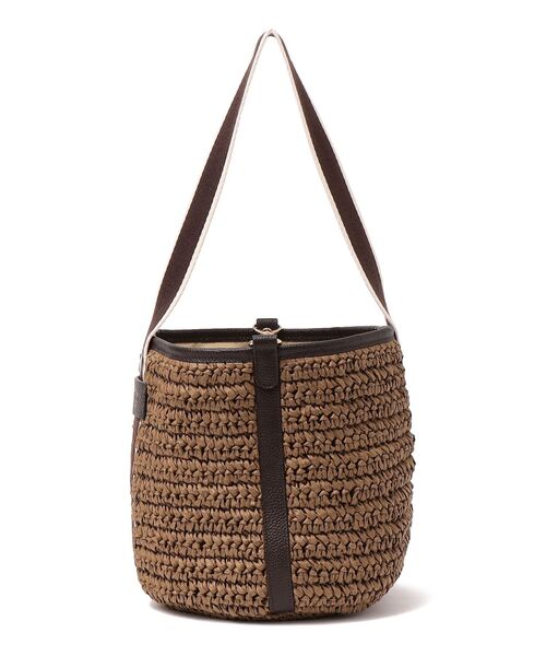 folna(フォルナ)の「【SHIPS any別注】Folna: ペーパー ワンハンドル バッグ◇(トートバッグ・レディース・ブラウン/ベージュ・ONE SIZE)」の4枚目の写真