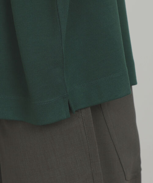 BEAMS HEART(ビームスハート)の「BEAMS HEART / ドレープ ビッグ ポロシャツ(ポロシャツ・メンズ・ブラック/ダークグリーン・SMALL/MEDIUM/LARGE)」の21枚目の写真