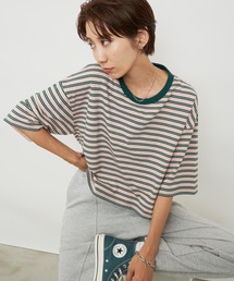 Auntie Rosa Holiday（アンティローザホリデー）の「マルチボーダーTシャツ（Tシャツ/カットソー）」
