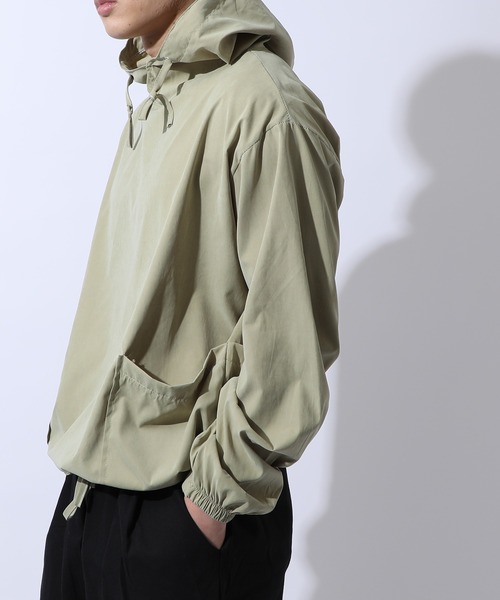 SETUP7（セットアップセブン）の「【SETUP7】ビッグアノラックポケットパーカー KNF（パーカー・メンズ・ブラック/グリーン・FREE）」の2枚目の写真