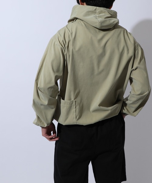 SETUP7（セットアップセブン）の「【SETUP7】ビッグアノラックポケットパーカー KNF（パーカー・メンズ・ブラック/グリーン・FREE）」の4枚目の写真