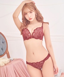 DRW（ドロー）の「【累計40万枚突破!売上No.1獲得】【B65-F75サイズ】2種類のショーツ付き!まるで素肌のようなヌーディブラ&フルバックショーツ&Tバックセット（ブラ&ショーツ）」