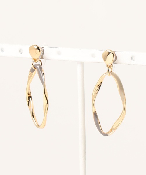 LAKOLE（ラコレ）の「カラードロップノンホールピアス / 275545（イヤリング・レディース・ブラウン/グリーン・FREE）」の6枚目の写真