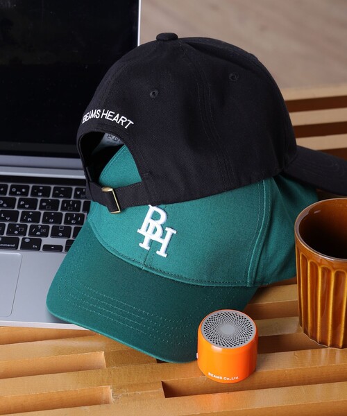 BEAMS HEART（ビームスハート）の「BEAMS HEART / ベースボール ローキャップ（キャップ・メンズ・ネイビー/グリーン/ブルー/ブラック・ONE SIZE）」の2枚目の写真