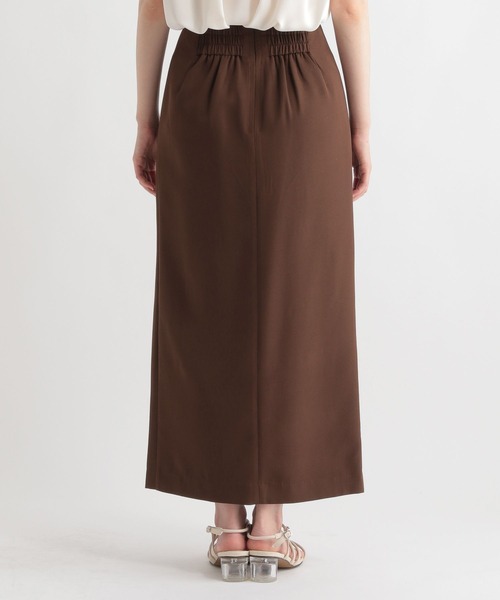 Andemiu（アンデミュウ）の「スリットＩラインスカート296425（スカート・レディース・ブラック/ベージュ/ブラウン/カーキ・S/M/ONE SIZE）」の14枚目の写真