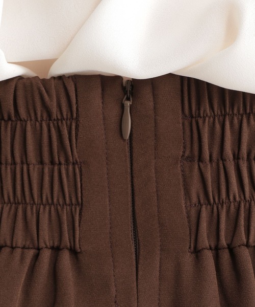 Andemiu（アンデミュウ）の「スリットＩラインスカート296425（スカート・レディース・ブラック/ベージュ/ブラウン/カーキ・S/M/ONE SIZE）」の17枚目の写真