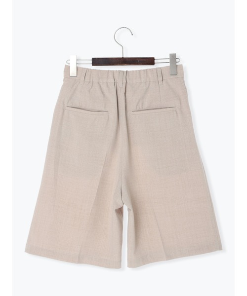 Te chichi TERRASSE（テチチテラス）の「麻調バミューダパンツ（セットアップ可）（その他パンツ・レディース・ブラック/ベージュ/キャメル・ﾌﾘ-）」の6枚目の写真