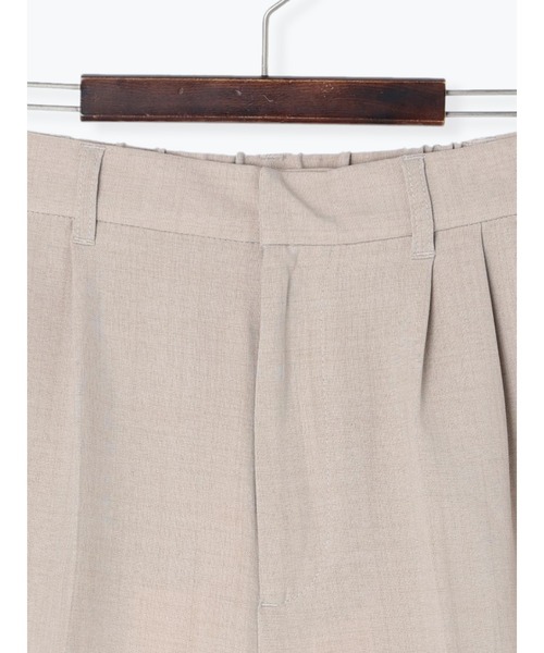 Te chichi TERRASSE（テチチテラス）の「麻調バミューダパンツ（セットアップ可）（その他パンツ・レディース・ブラック/ベージュ/キャメル・ﾌﾘ-）」の7枚目の写真