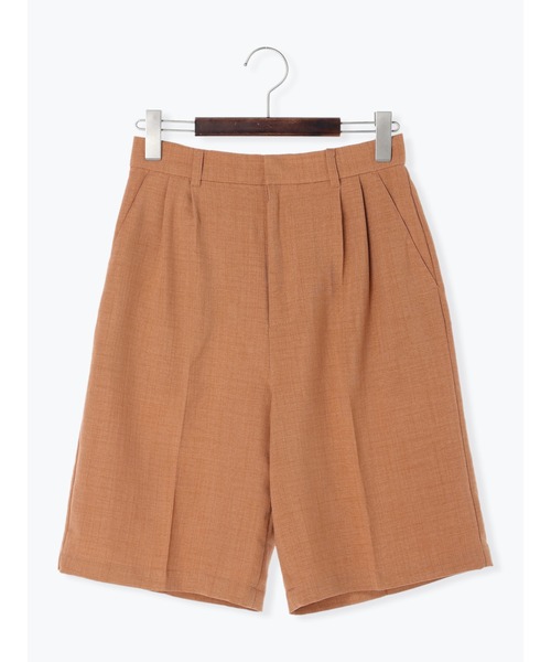 Te chichi TERRASSE（テチチテラス）の「麻調バミューダパンツ（セットアップ可）（その他パンツ・レディース・ブラック/ベージュ/キャメル・ﾌﾘ-）」の12枚目の写真