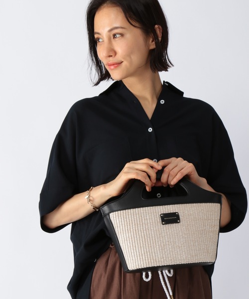 BARNYARDSTORM(バンヤードストーム)の「BARNYARDSTORM / サマーコンビ2WAYバッグ(ショルダーバッグ・レディース・グレー/ナチュラル・FREE)」の3枚目の写真