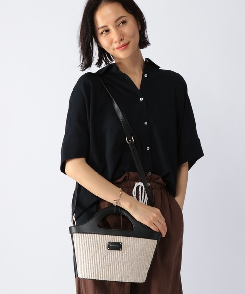 BARNYARDSTORM(バンヤードストーム)の「BARNYARDSTORM / サマーコンビ2WAYバッグ(ショルダーバッグ・レディース・グレー/ナチュラル・FREE)」の6枚目の写真