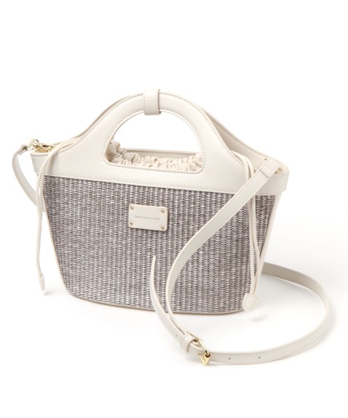 BARNYARDSTORM(バンヤードストーム)の「BARNYARDSTORM / サマーコンビ2WAYバッグ(ショルダーバッグ・レディース・グレー/ナチュラル・FREE)」の8枚目の写真