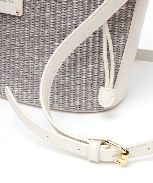 BARNYARDSTORM(バンヤードストーム)の「BARNYARDSTORM / サマーコンビ2WAYバッグ(ショルダーバッグ・レディース・グレー/ナチュラル・FREE)」の16枚目の写真