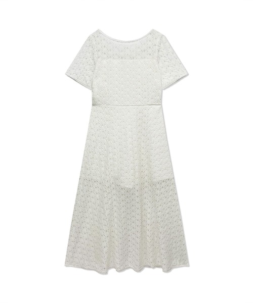 ANDGEEBEE（アンジービー）の「レースガウンワンピ（ワンピース・レディース・ホワイト/ブラック・MEDIUM）」の13枚目の写真