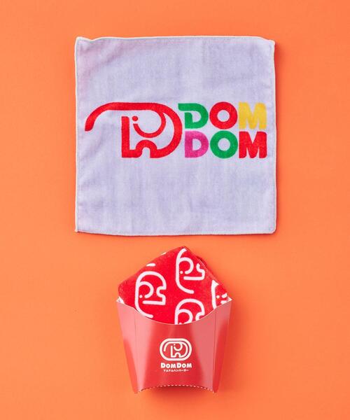 coen（コーエン）の「DOMDOM（ドムドム）×coenコラボハンドタオル（ハンカチ/ハンドタオル・レディース・ライトグレー/レッド・FREE）」の4枚目の写真