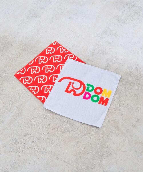 coen（コーエン）の「DOMDOM（ドムドム）×coenコラボハンドタオル（ハンカチ/ハンドタオル・レディース・ライトグレー/レッド・FREE）」の5枚目の写真