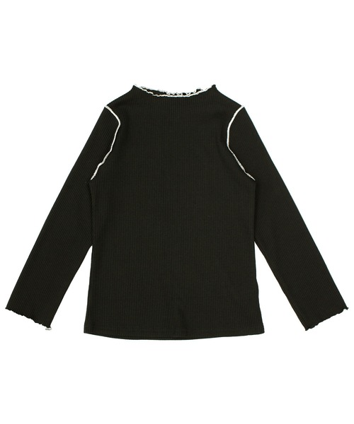 Bee des Bee（ビーデスビー）の「リブ地トップス（ニット/セーター・キッズ・ブラック・110cm/100cm/120cm/130cm/140cm/150cm）」の9枚目の写真