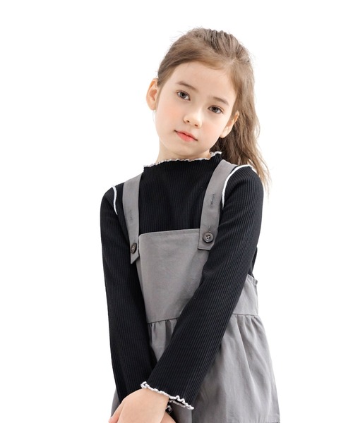 Bee des Bee（ビーデスビー）の「リブ地トップス（ニット/セーター・キッズ・ブラック・110cm/100cm/120cm/130cm/140cm/150cm）」の4枚目の写真