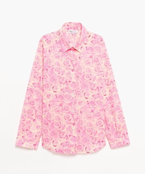 agnes b.（アニエスベー）の「IIE89 CHEMISE ローズプリントシャツ 