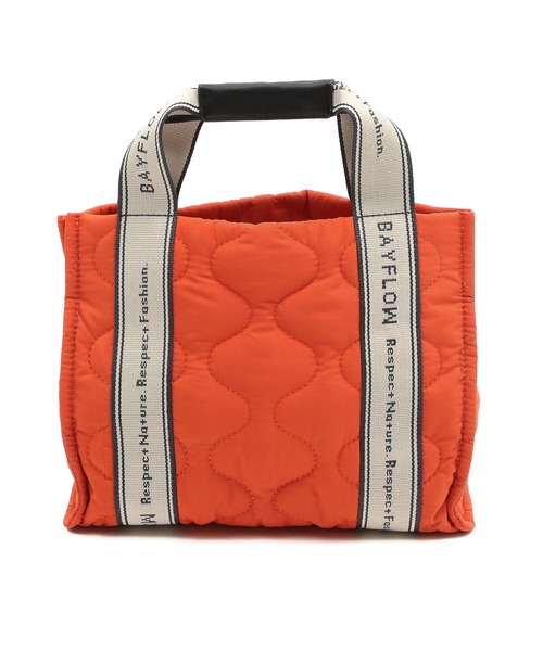 BAYFLOW（ベイフロー）の「ロゴテープキルティグトート（トートバッグ・レディース・ブラック/オレンジ/ベージュ・FREE）」の11枚目の写真