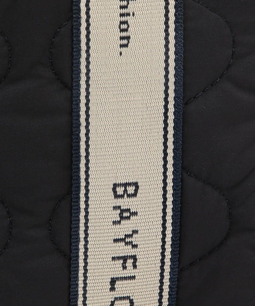 BAYFLOW（ベイフロー）の「ロゴテープキルティグトート（トートバッグ・レディース・ブラック/オレンジ/ベージュ・FREE）」の7枚目の写真