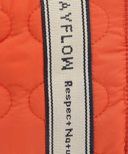 BAYFLOW（ベイフロー）の「ロゴテープキルティグトート（トートバッグ・レディース・ブラック/オレンジ/ベージュ・FREE）」の6枚目の写真