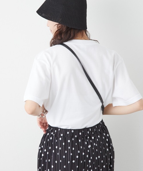 CIAOPANIC TYPY（チャオパニックティピー）の「NVMDロゴプリントTee（Tシャツ/カットソー・レディース・ホワイト/ネイビー/グリーン/バイオレット・ONE SIZE）」の8枚目の写真