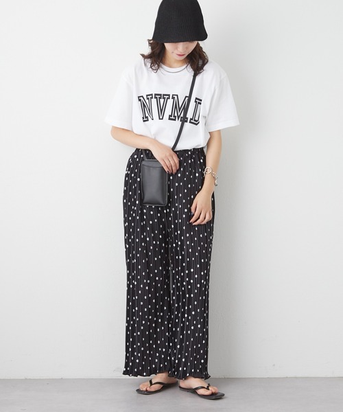 CIAOPANIC TYPY（チャオパニックティピー）の「NVMDロゴプリントTee（Tシャツ/カットソー・レディース・ホワイト/ネイビー/グリーン/バイオレット・ONE SIZE）」の11枚目の写真