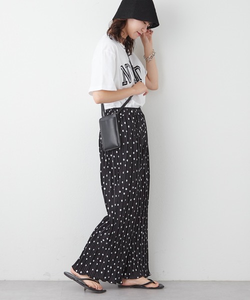 CIAOPANIC TYPY（チャオパニックティピー）の「NVMDロゴプリントTee（Tシャツ/カットソー・レディース・ホワイト/ネイビー/グリーン/バイオレット・ONE SIZE）」の14枚目の写真