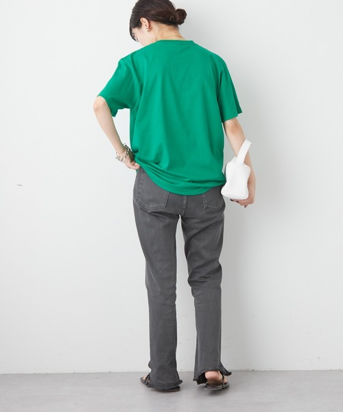 CIAOPANIC TYPY（チャオパニックティピー）の「NVMDロゴプリントTee（Tシャツ/カットソー・レディース・ホワイト/ネイビー/グリーン/バイオレット・ONE SIZE）」の22枚目の写真