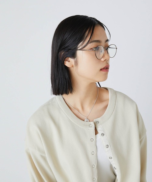 forksy.】クリアレンズメガネ / ボストン型 / クラウンパント型