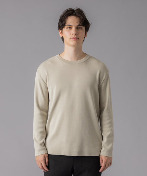 ABAHOUSE(アバハウス)の「【定番】総針 プルオーバー クルーネックニット(ニット/セーター・メンズ・ブラック/ベージュ/パープル/ホワイト・44/46/48)」の22枚目の写真