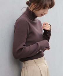 frames RAY CASSIN | 袖口ボタン開き リブタートルプルオーバー(ニット/セーター)