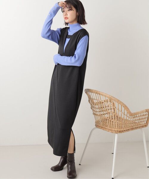 frames RAY CASSIN(フレームスレイカズン)の「袖口ボタン開き リブタートルプルオーバー(ニット/セーター・レディース・ブラック/ベージュ/レッド/オフホワイト/サックスブルー/イエロー/グリーン/ブラウン・FREE)」の21枚目の写真