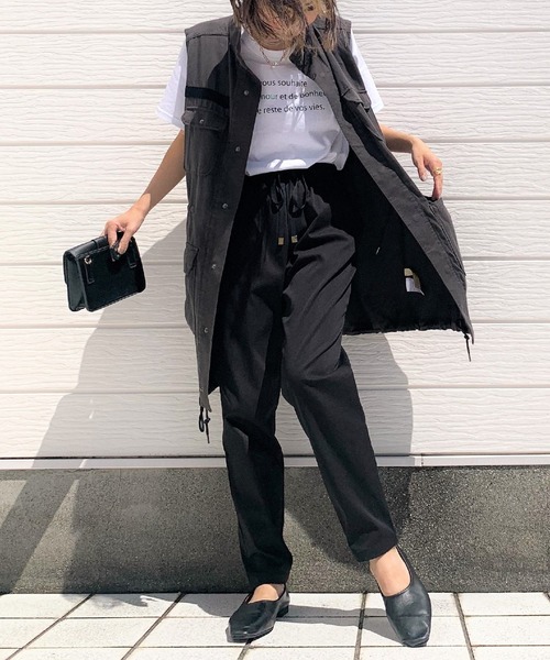 Q(キュー)の「フィッシングベスト(ベスト・レディース・ブラック/ベージュ・MEDIUM)」の10枚目の写真