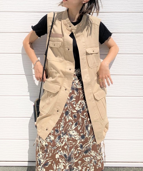 Q(キュー)の「フィッシングベスト(ベスト・レディース・ブラック/ベージュ・MEDIUM)」の19枚目の写真