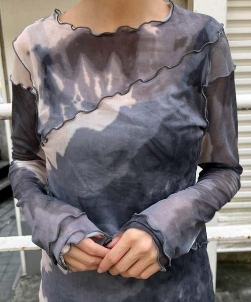 byYOUANCE（バイユアンス）の「ｼｱｰﾒﾛｳﾛﾝT（Tシャツ/カットソー・レディース・その他1/その他2/その他3/その他4/その他5・FREE）」の3枚目の写真