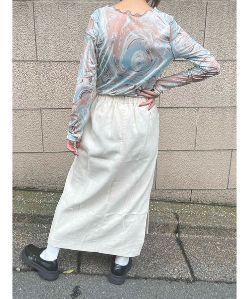 byYOUANCE（バイユアンス）の「ｼｱｰﾒﾛｳﾛﾝT（Tシャツ/カットソー・レディース・その他1/その他2/その他3/その他4/その他5・FREE）」の10枚目の写真