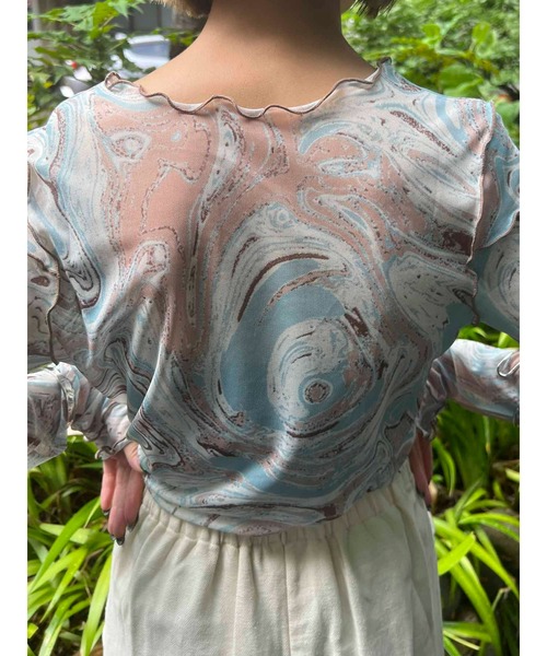 byYOUANCE（バイユアンス）の「ｼｱｰﾒﾛｳﾛﾝT（Tシャツ/カットソー・レディース・その他1/その他2/その他3/その他4/その他5・FREE）」の7枚目の写真