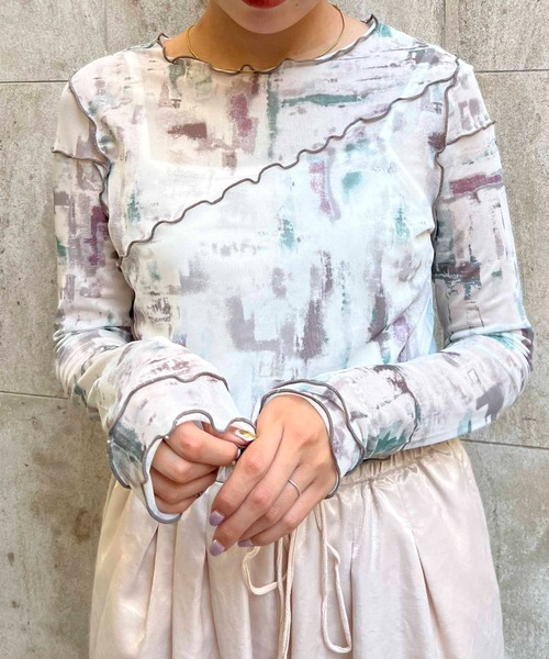 byYOUANCE（バイユアンス）の「ｼｱｰﾒﾛｳﾛﾝT（Tシャツ/カットソー・レディース・その他1/その他2/その他3/その他4/その他5・FREE）」の16枚目の写真