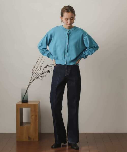 SENSE OF PLACE by URBAN RESEARCH(センスオブプレイスバイアーバンリサーチ)の「リングドットクルーネックカーディガン(カーディガン/ボレロ・レディース・ブルー/オートミール/ブラウン/ブラック/オレンジ・ONE)」の19枚目の写真