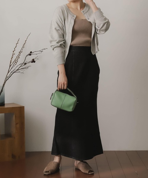 SENSE OF PLACE by URBAN RESEARCH(センスオブプレイスバイアーバンリサーチ)の「リングドットクルーネックカーディガン(カーディガン/ボレロ・レディース・ブルー/オートミール/ブラウン/ブラック/オレンジ・ONE)」の8枚目の写真